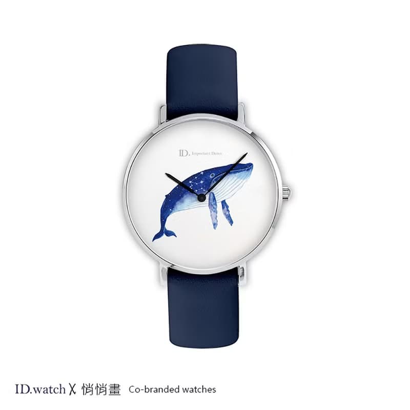 聯名款插畫手錶-星座鯨魚-天秤座_天蠍座_水瓶座_巨蠍座