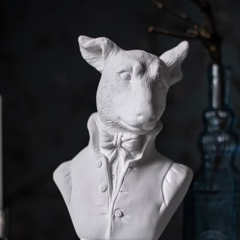 Dog Head Bust, Trendy Dog Decor 2023, Dog Statue, Dog Lover Gift