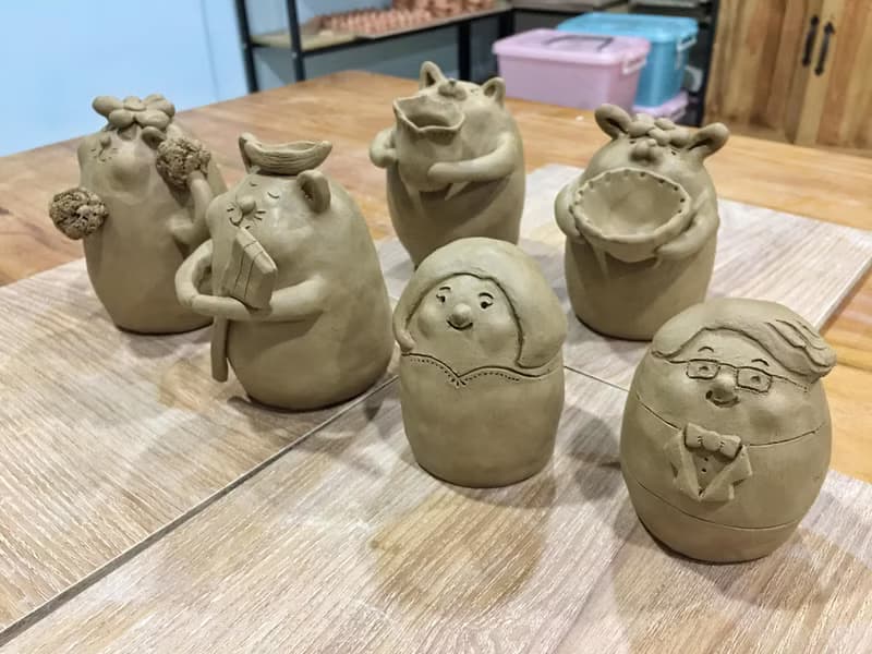【體驗】【造型陶手捏創作課】學習動物或人物手捏陶 / 可使用文化幣