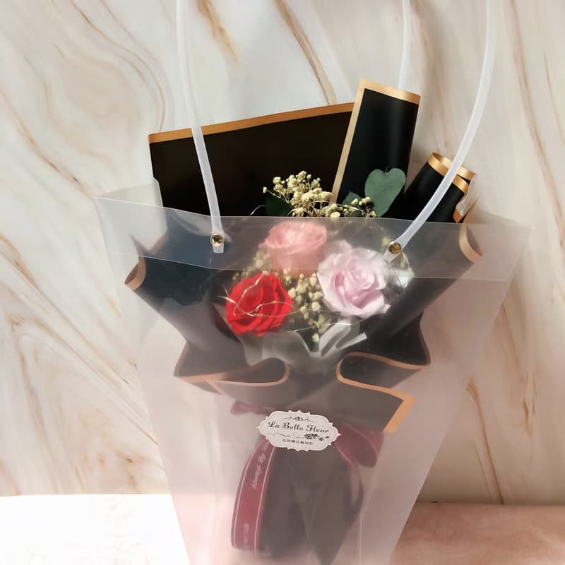 永生大玫瑰花束/情人節花束/求婚花束/生日禮物