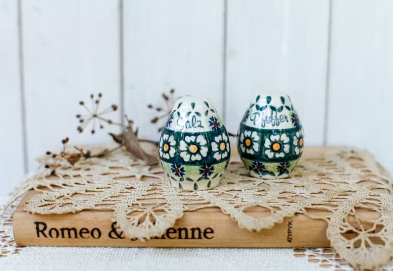 好日戀物/特惠一組兩個/情人節禮物/德國vintage手繪調味罐聖誕節