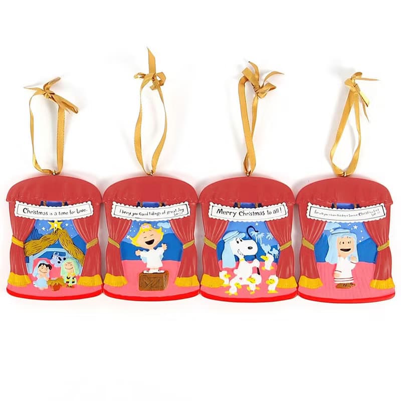 Snoopy 聖誕劇場-吊飾四組【Hallmark-Peanuts 聖誕節系列】