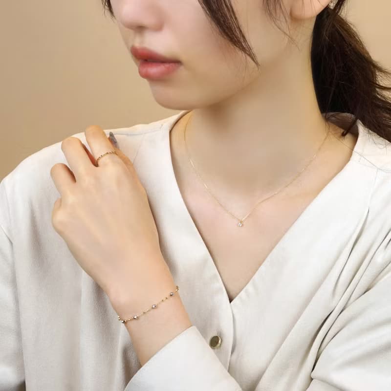 18K 白金/黃金閃耀手鍊