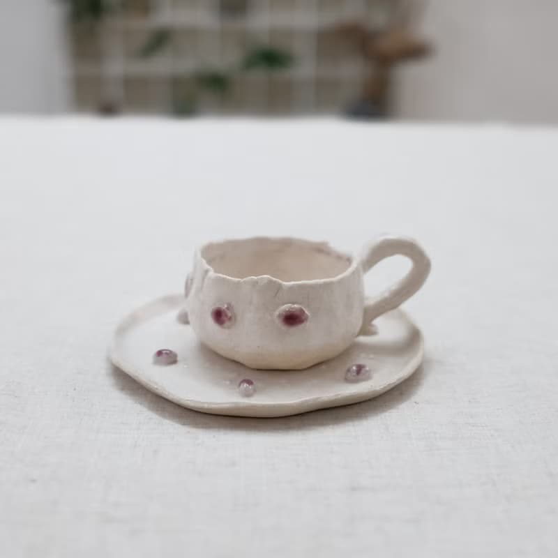 手作咖啡/茶杯、盤一組