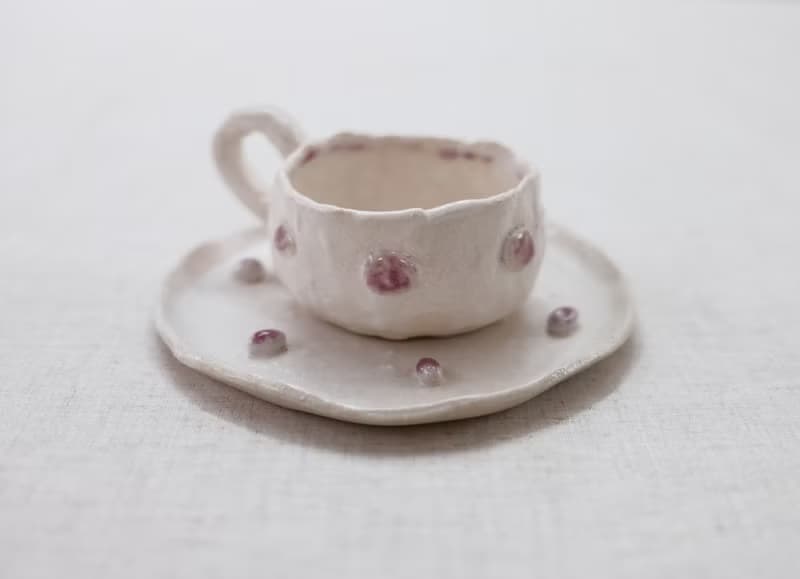手作咖啡/茶杯、盤一組