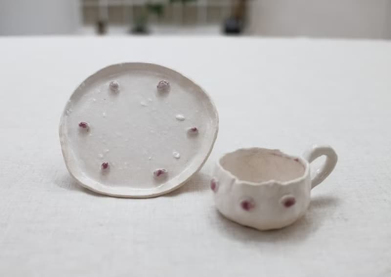 手作咖啡/茶杯、盤一組