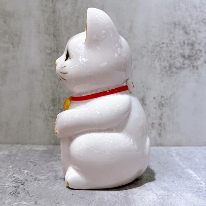 【櫻福綻放】日本清水燒招財貓 | 花結晶 桃櫻 幸福上升