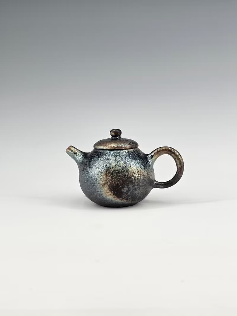 美國黑土柴燒鐵釉手作壺