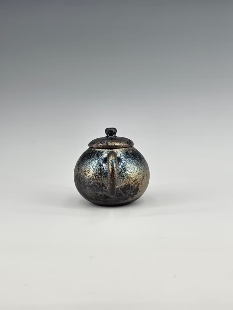 美國黑土柴燒鐵釉手作壺