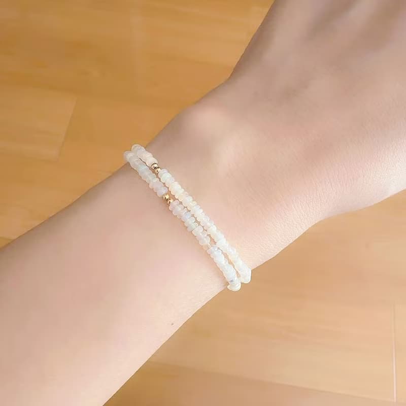 幸せと希望を象徴する妖精の石 2way オパールのチョーカーネックレスとブレスレット兼用タイプ 10月誕生石