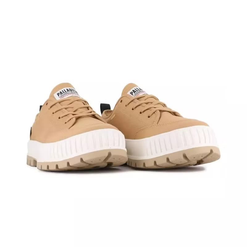 PALLADIUM PALLASHOCK LO WP+厚底巧克力橘標低筒防水鞋 棕 74408