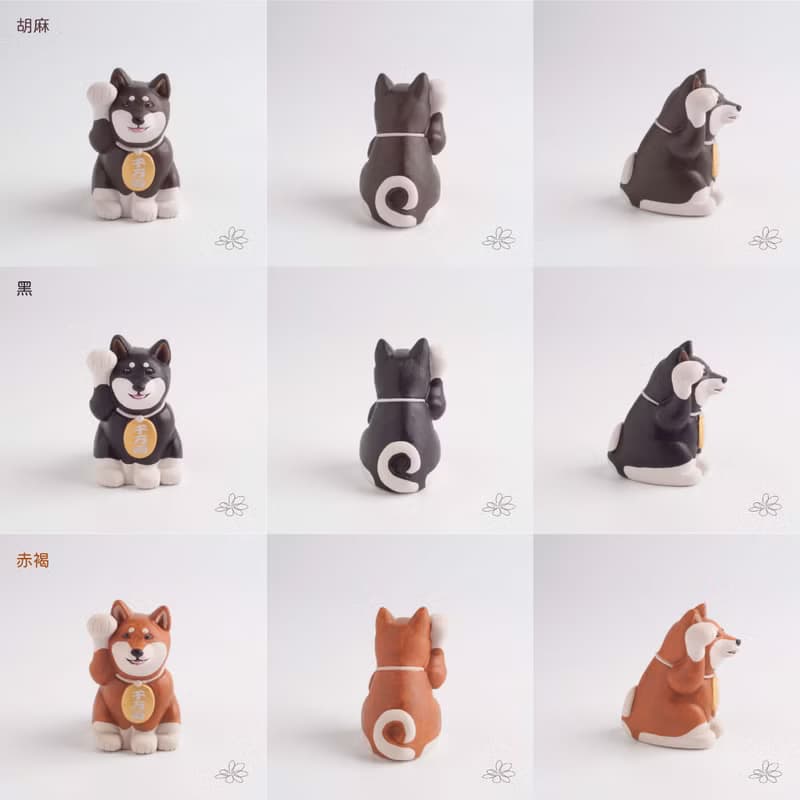 | woohuang |  三吋高( 7.5公分) 三色招財柴