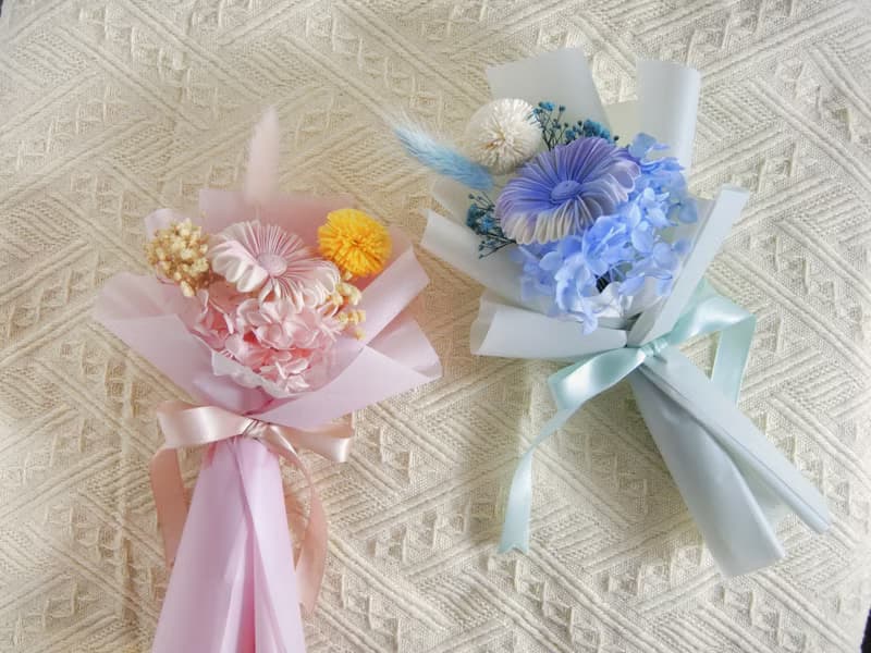 畢業禮物 畢業花束 索拉太陽花花束 擴香花花束