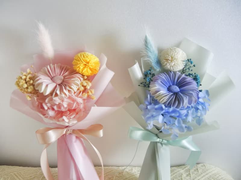 畢業禮物 畢業花束 索拉太陽花花束 擴香花花束