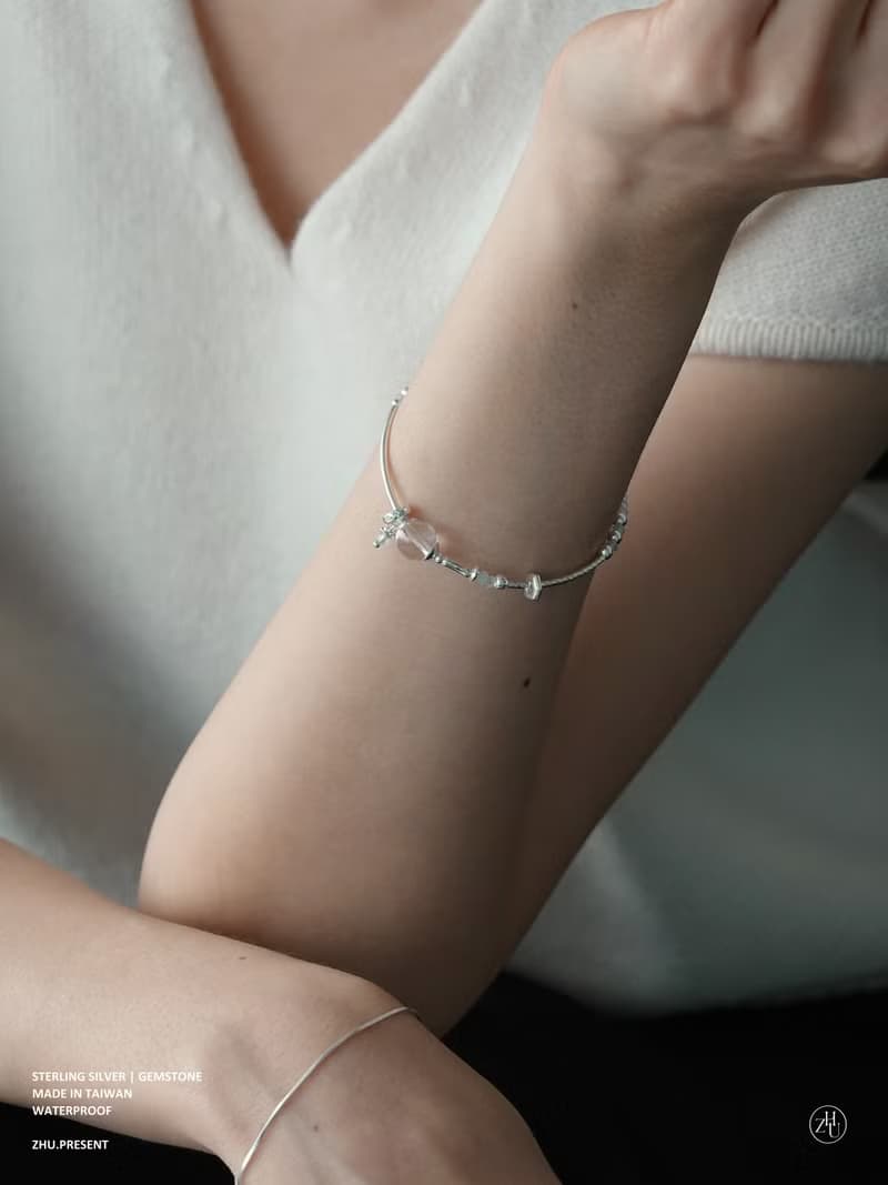 Zhu.handcrafted__流動療癒__純銀/海藍寶