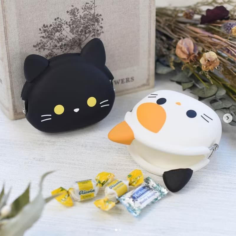 mimi POCHI Friends 三色貓 虎斑貓 賓士貓 折耳貓 矽膠口金包