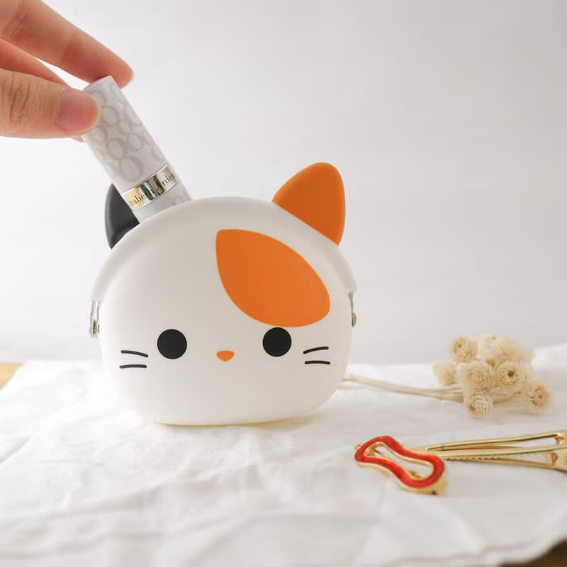 mimi POCHI Friends 三色貓 虎斑貓 賓士貓 折耳貓 矽膠口金包