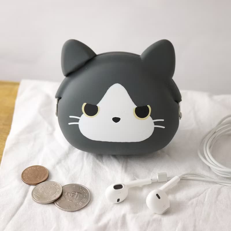 mimi POCHI Friends 三色貓 虎斑貓 賓士貓 折耳貓 矽膠口金包