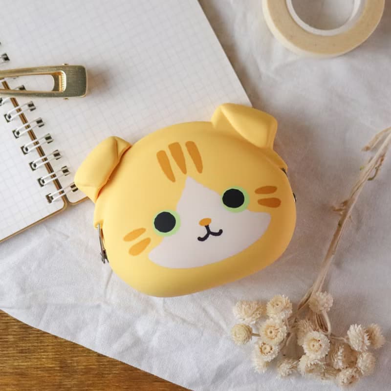 mimi POCHI Friends 三色貓 虎斑貓 賓士貓 折耳貓 矽膠口金包