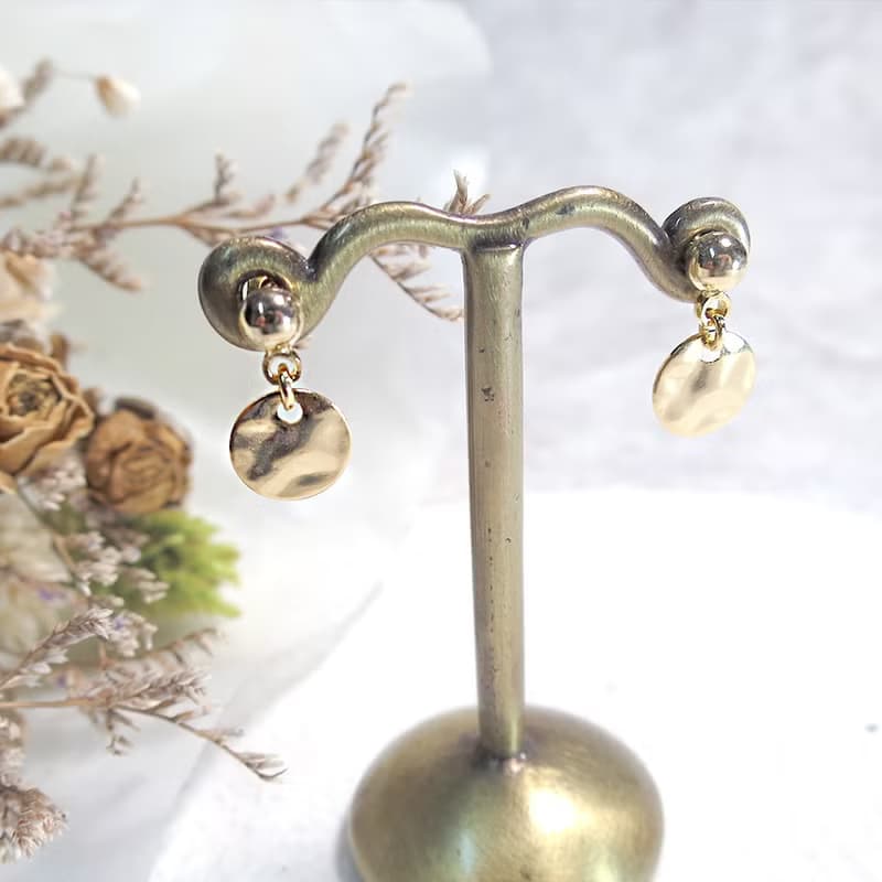 VIIART。簡單的日子。18K厚鍍金耳環-可改夾式|售完絕版