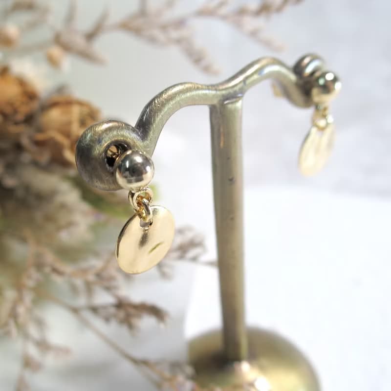 VIIART。簡單的日子。18K厚鍍金耳環-可改夾式|售完絕版