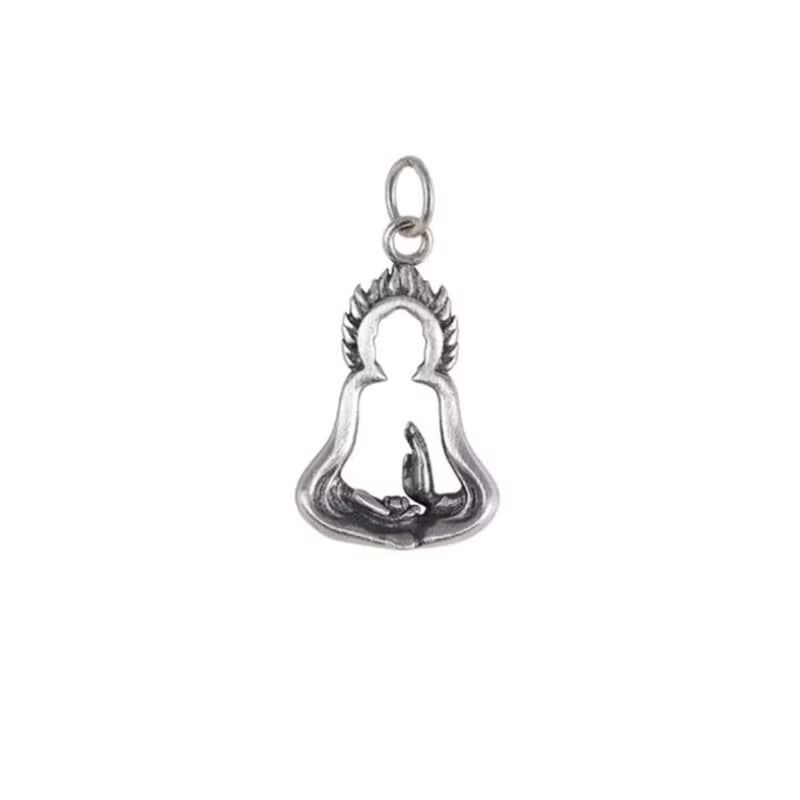Buddha Hollow Creative Meditate Pendants for Women Religious Gifts Jewelry Thai