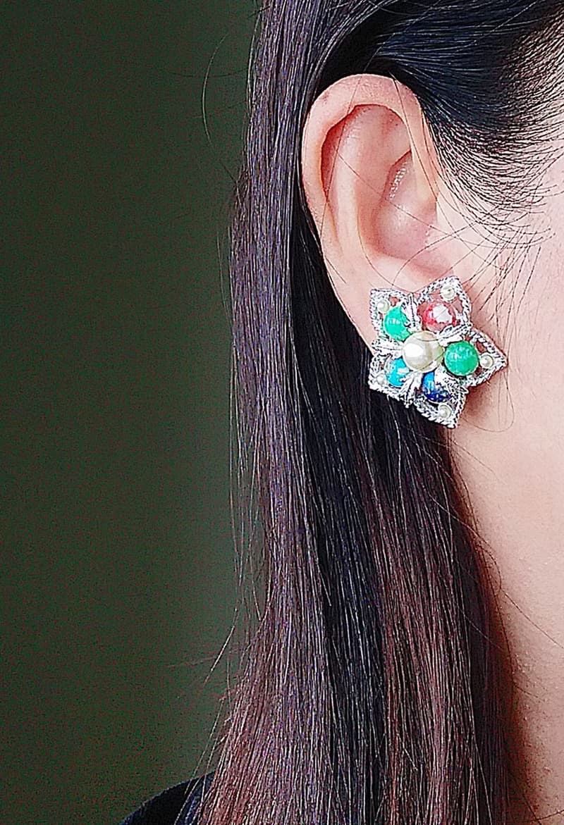 Vintage Jewelry  西洋古董飾品 SARAH COV   Fantasy  夾式耳環