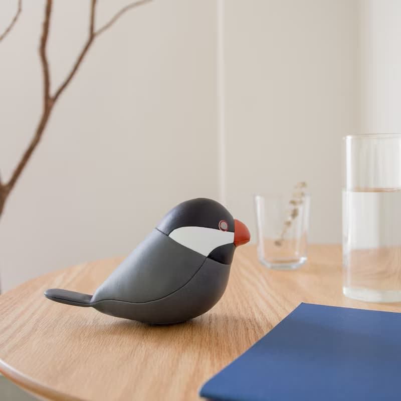 【紙鎮】文鳥 Java Sparrow 皮革動物擺飾  | 展翅高飛 畢業禮物