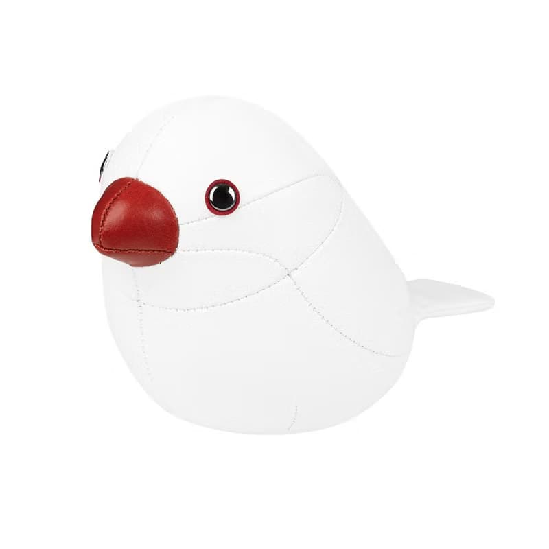 【紙鎮】文鳥 Java Sparrow 皮革動物擺飾  | 展翅高飛 畢業禮物