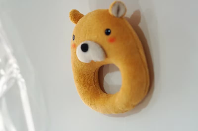 Bucute馬林鼠寶寶的彌月禮盒組/口水巾/護身符/手搖鈴/彌月