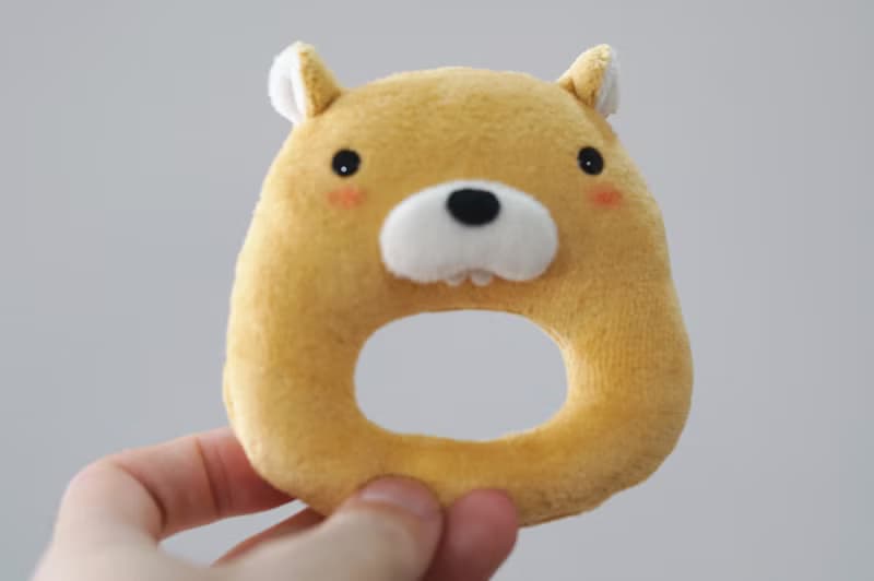 Bucute馬林鼠寶寶的彌月禮盒組/口水巾/護身符/手搖鈴/彌月