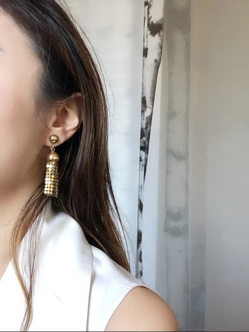 Vintage Tassel Gold Drop Earrings