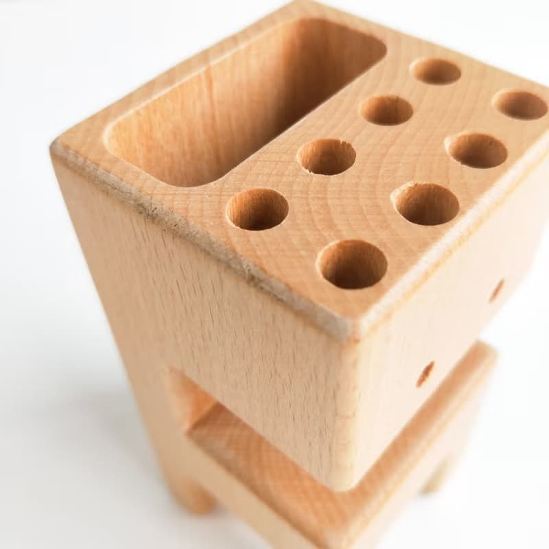 【惜福商品6折出清】牙怪木筆筒 原木 鉛筆 交換禮物 原創設計