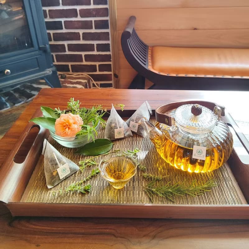 薰衣草花茶包-農園4種純淨香草-甜薰衣草+馬鬱蘭+綠薄荷+甜菊