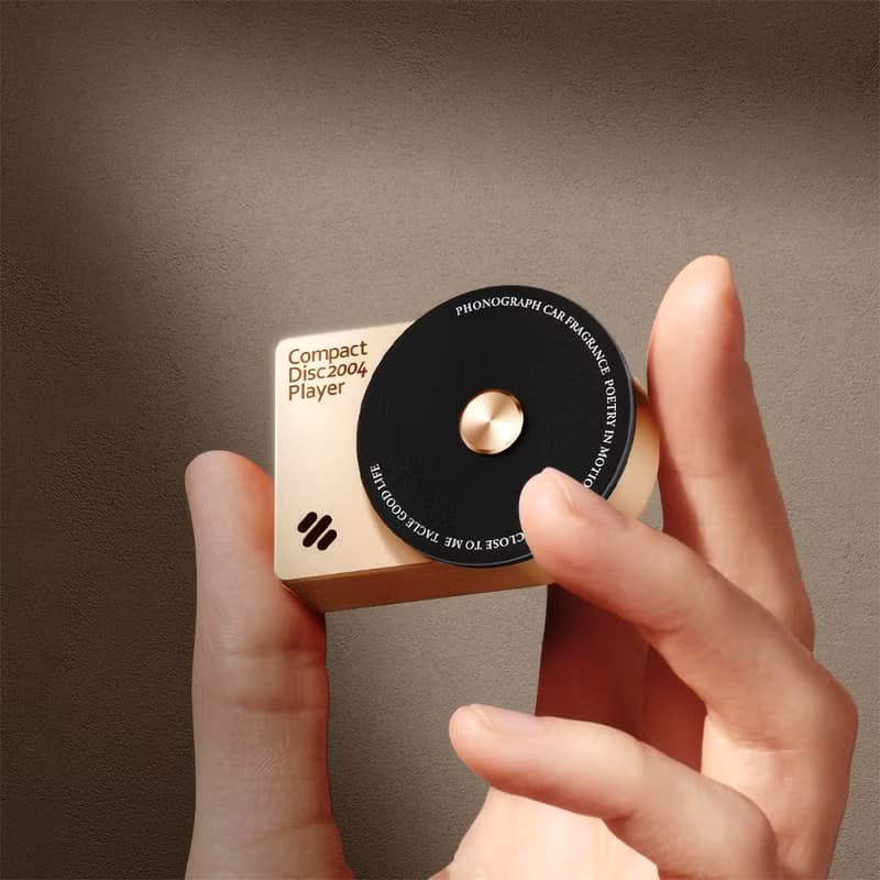 Tacle 它可 北歐金屬唱片機 汽車香水 - 柔金