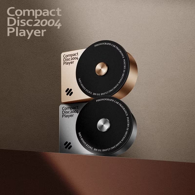 Tacle 它可 北歐金屬唱片機 汽車香水 - 柔金