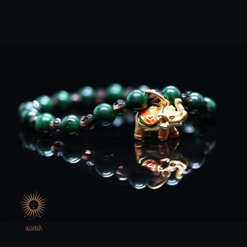 【雨林午后/Tea in the Rainforest】鐵龍生茶晶手鍊 | 天然石