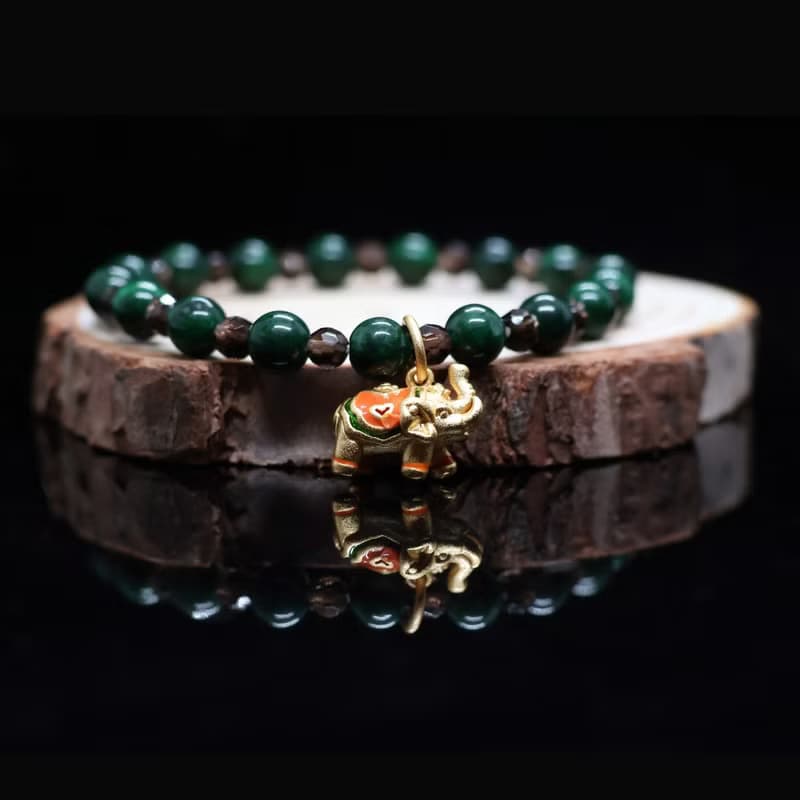 【雨林午后/Tea in the Rainforest】鐵龍生茶晶手鍊 | 天然石