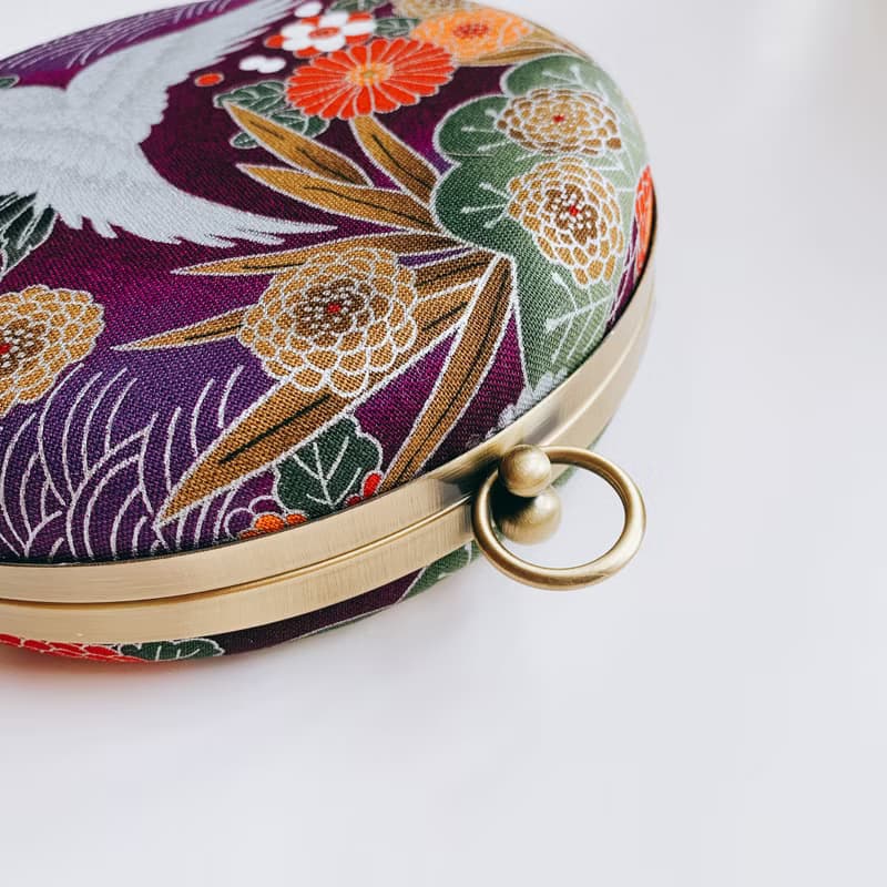 紫鶴小圓包 - 可手拿 / 斜揹/ 婚禮姊妹禮物