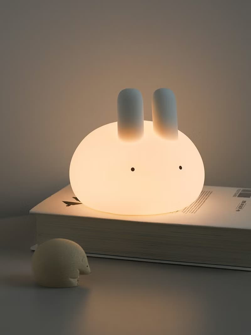 丸子兔伴眠燈 護眼小夜燈 Night Light 軟軟糯糯 拍拍即亮