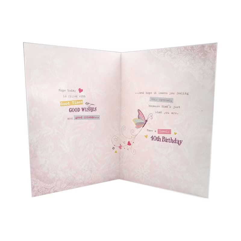 美麗的40歲生日【Hallmark-UK歲數卡片 生日祝福】