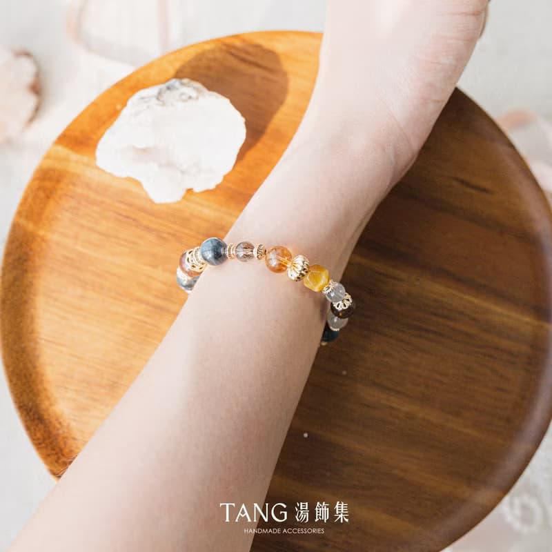 煙花西域 手鍊。紅幽靈 魔鬼海藍寶 黑金超。招財開運 情緒療癒