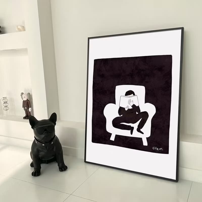 Art print/ The Reader / Illustration poster A3,A2
