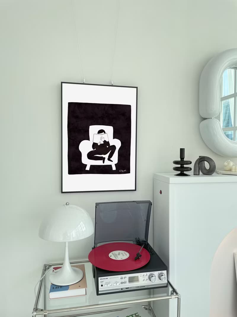 Art print/ The Reader / Illustration poster A3,A2