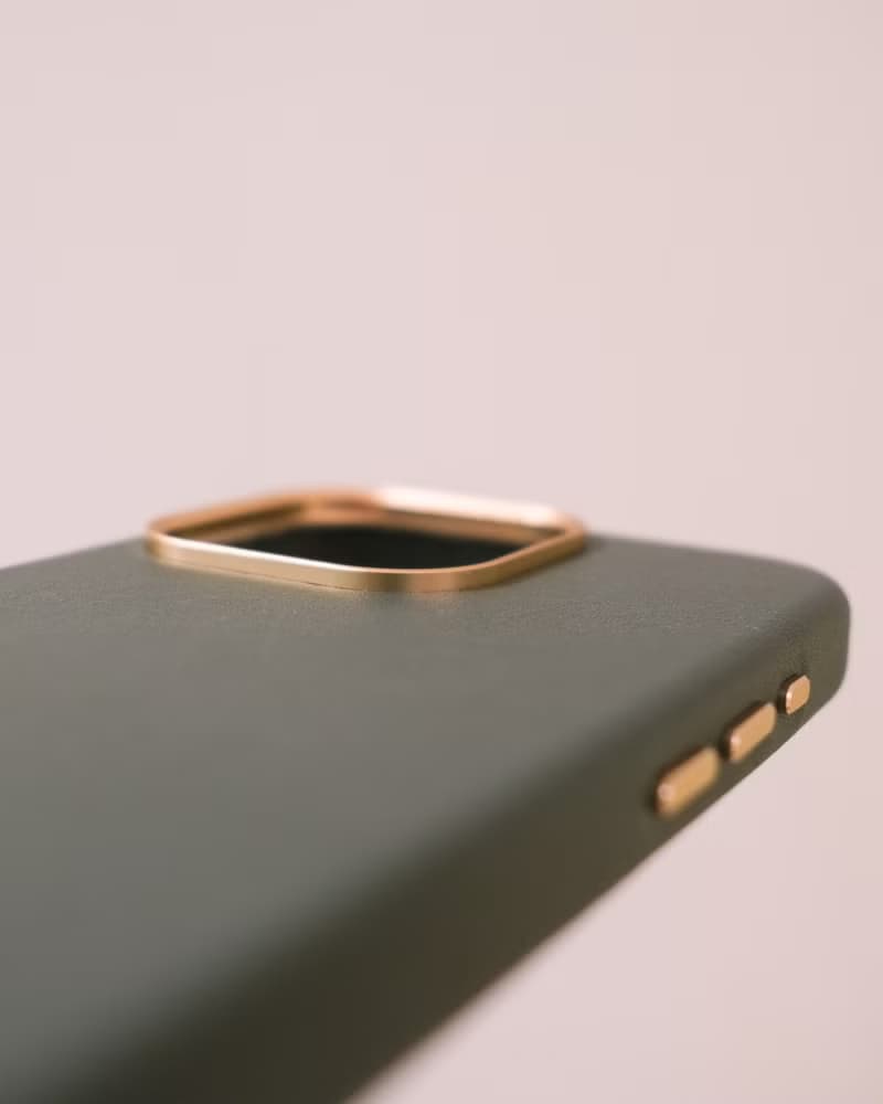 iPhone 純素皮革手機殼 綠色