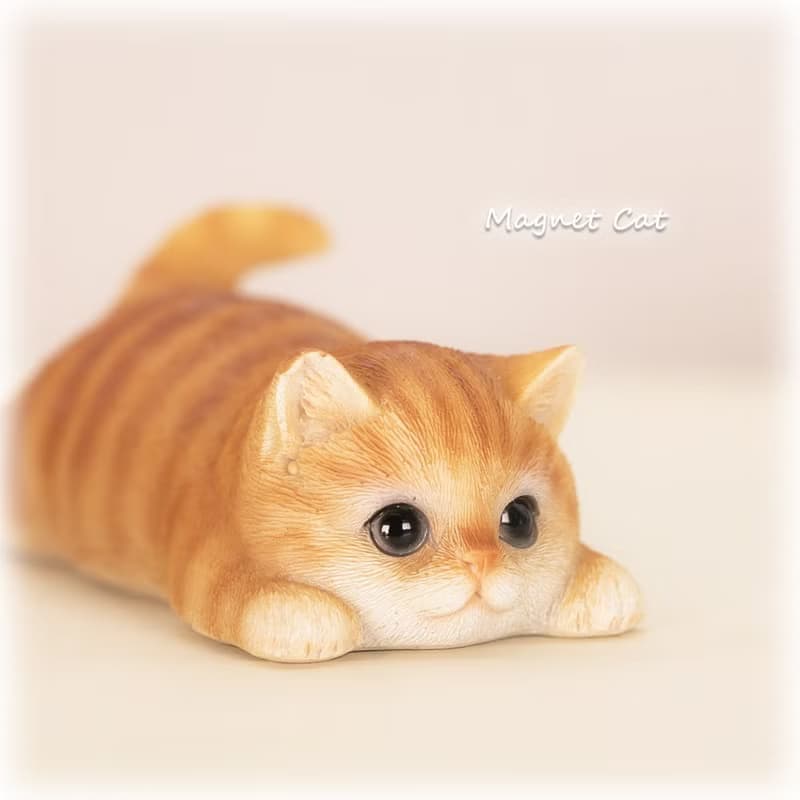 デバリエ ca216y【正規品】猫の置物 茶トラ カップラーメン マグネット レジン製 ギフト かわいい 誕生日プレゼント