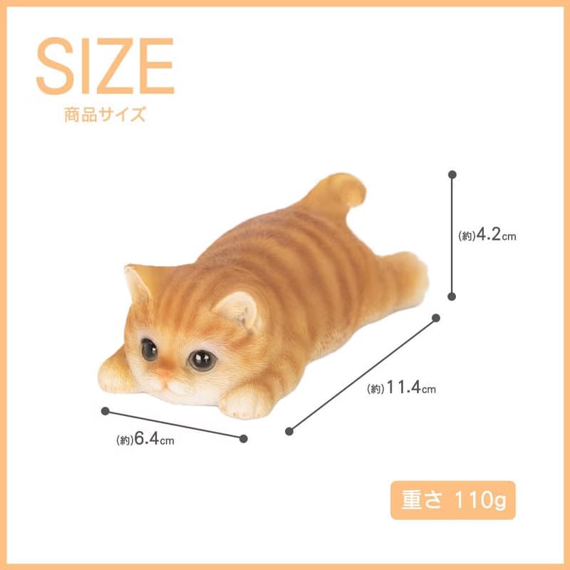 デバリエ ca216y【正規品】猫の置物 茶トラ カップラーメン マグネット レジン製 ギフト かわいい 誕生日プレゼント
