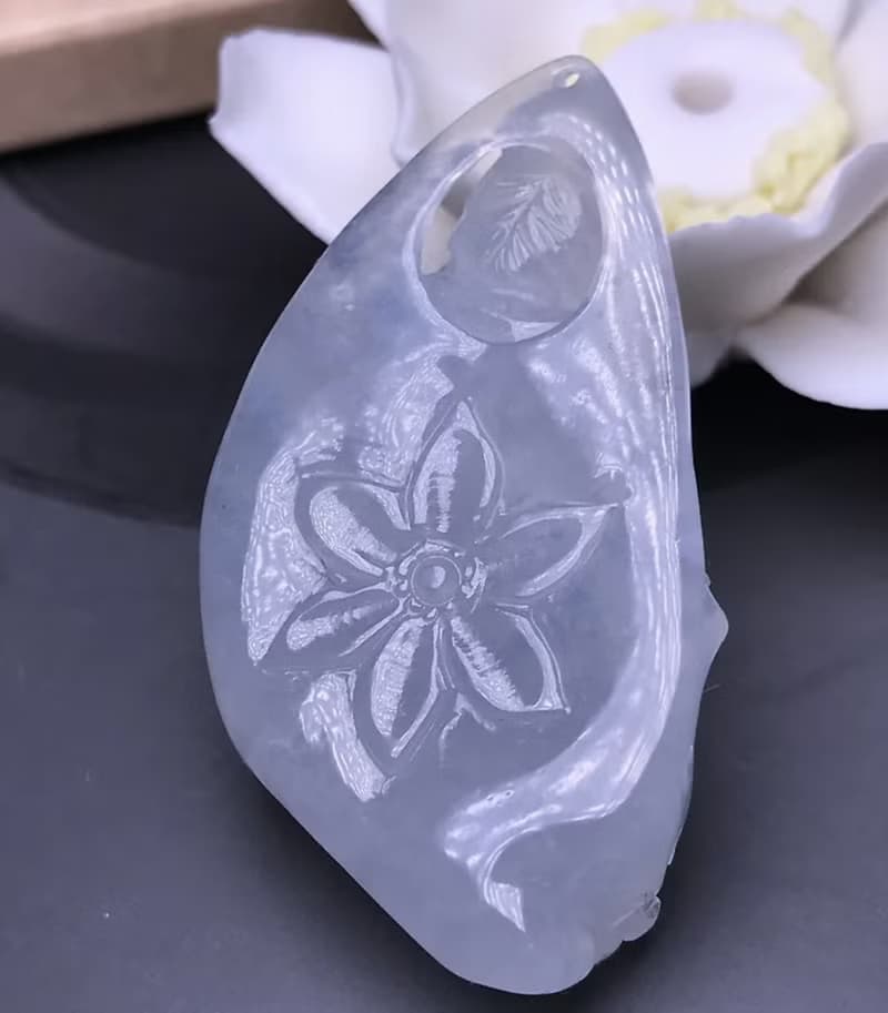 【屬龍蛇本命佛】冰種翡翠精雕普賢菩薩項鍊|天然緬甸A貨|送禮