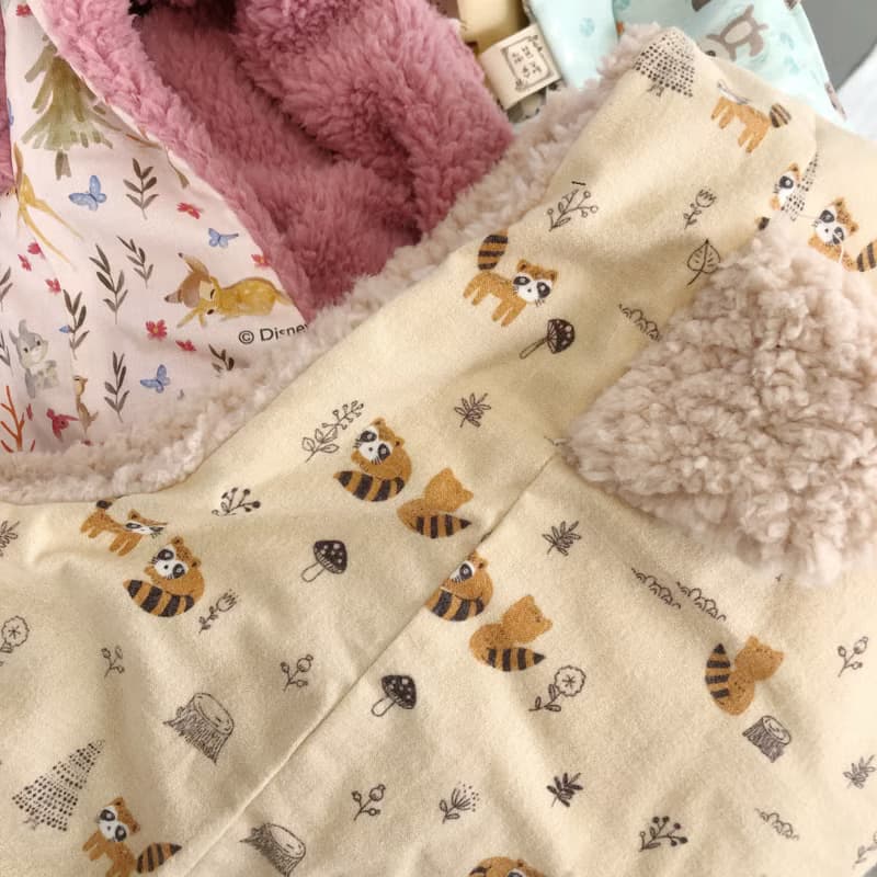 浣熊小森林 手工高品質保暖炸毛熊帽 寶寶帽