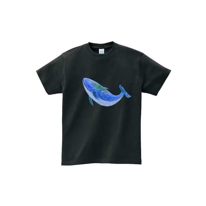 kami純棉中性T恤 | 微笑鯨魚